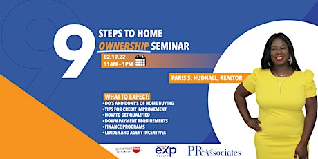 FREE 9 Steps to Home Ownership Seminar tickets