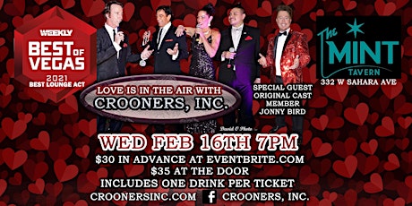 Crooners Inc Valentine  Show tickets