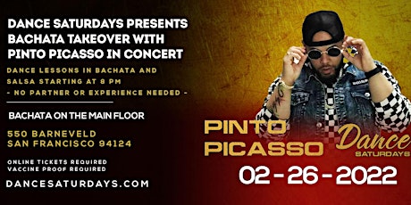 Pinto Picasso LIVE at the Bachata Takeover 5 Year Anniversary tickets