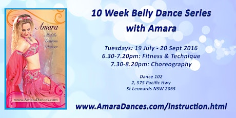 Amara's Belly Dance Series 19 July - 20 Sep 2016 primary image