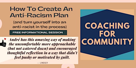 Free Informational Session Coaching For Community Virtual Antiracism Series tickets