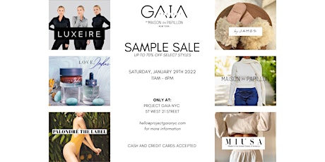 Project Gaia NYC Sample Sale Event tickets