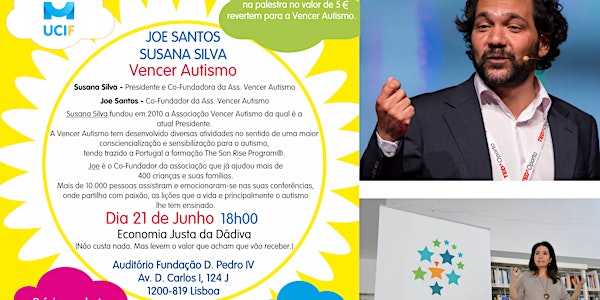 Palestra Vencer o Autismo | Fundação D. Pedro IV | 21 Junho | 18h
