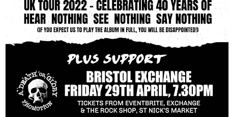 Discharge 'Celebrating 40 Years of Hear Nothing See Nothing Say Nothing' tickets