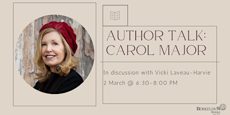 Author Talk: Carol Major in discussion with Vicki Laveau-Harvie tickets