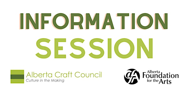 Alberta Craft Council Grant information session with the AFA