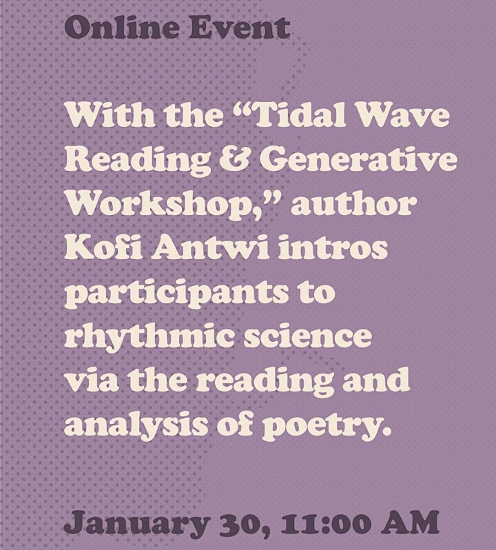 Tidal Wave Reading & Generative Workshop image