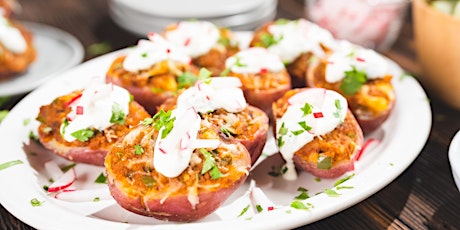 FREE Online Cooking Class: Loaded Potato Skins with Scallion Crema tickets