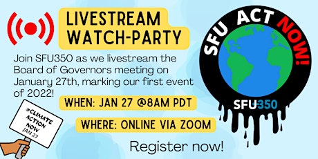 SFU350 Livestream Watch-Party Event tickets