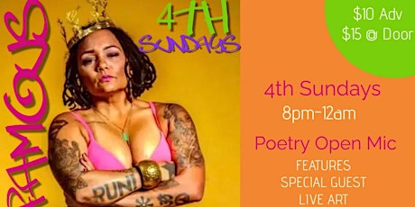 Famous 4th Sunday Poetry Open Mic Nite @ApacheXLR by Grammy Nod Queen Sheba tickets