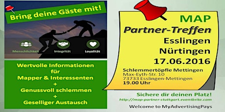 Hauptbild für MAP Partner-Treffen Esslingen-Nürtingen - 17-06-2016