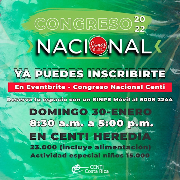 Imagen de Congreso Nacional  CENTI Costa Rica 30 Enero 2022(Igl. SnJosé,Alaj,Heredia)
