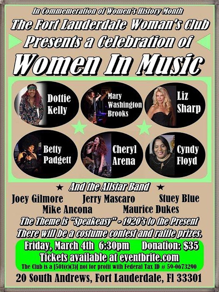 Women’s History Month, Women in Music Showcase Event image