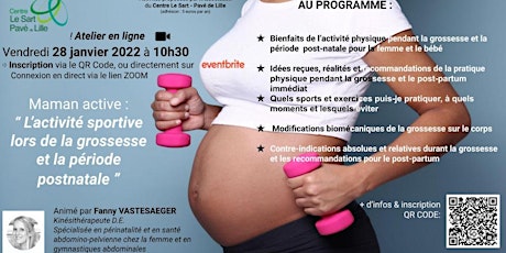 MAMAN ACTIVE : L'activité sportive lors de la grossesse et le post-partum