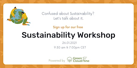 Sustainability Basics webinar. P.M. tickets