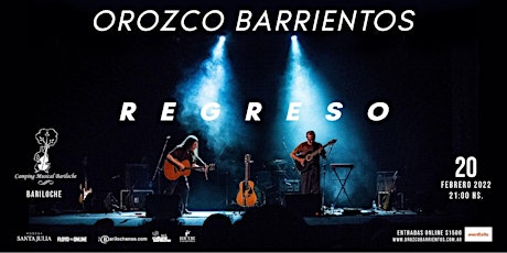 Orozco - Barrientos: REGRESO entradas