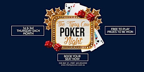 The Tipsy Cow Poker Night tickets