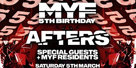 AFTER PARTY!! MYF 5th Birthday w/ Skream tickets