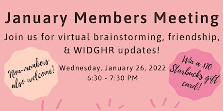 WIDGHR January Members Meeting tickets