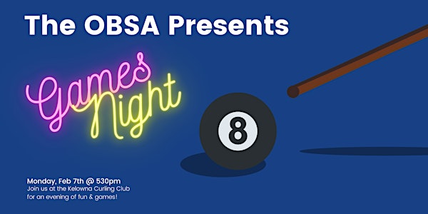 OBSA Games Night Social Event