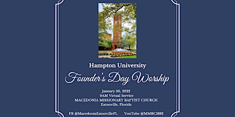 Hampton University Founder’s Day Worship tickets