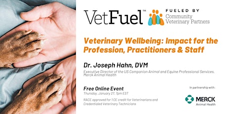 Veterinary Wellbeing: Impact for the Profession, Practitioners & Staff tickets