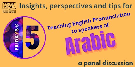 English pronunciation for Arabic speakers: What teachers need to know primary image