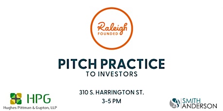 Pitch Practice To Investors | Featuring HPG + Smith Anderson tickets