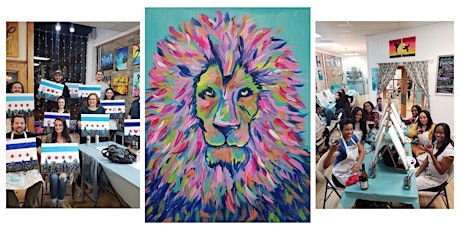 BYOB Paint and Sip Event - “Colorful Lion" tickets