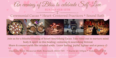 A Blissful evening of Self Love; Cacao & Sound Bath tickets