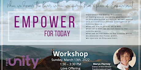 EMPOWER For Today Workshop tickets