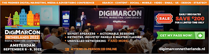 DigiMarCon Netherlands 2022 - Digital Marketing Conference & Exhibition image