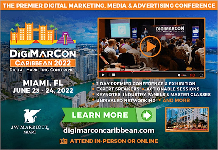 DigiMarCon Caribbean 2022 - Digital Marketing, Media &  Advertising image