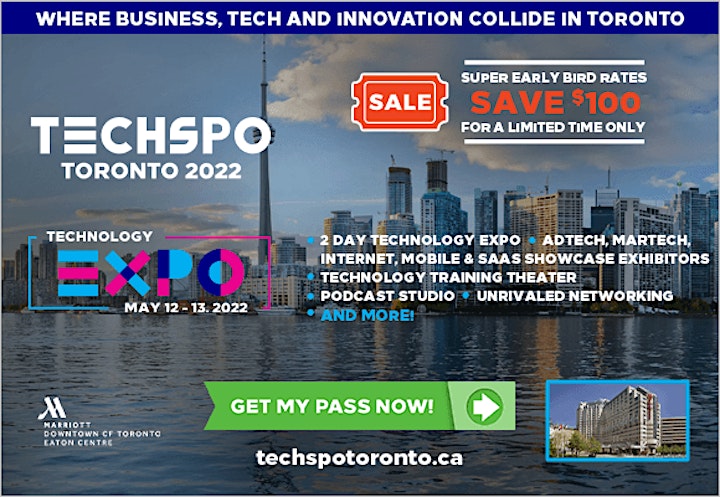 
		TECHSPO Toronto 2022 Technology Expo (Internet ~ AdTech ~ MarTech) image
