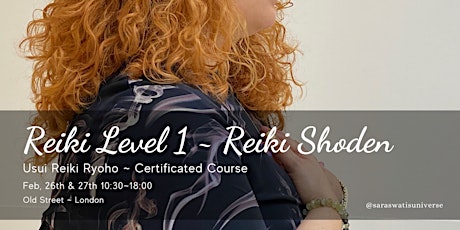 Reiki Level 1 ~ In-person 2 Days Certificated Course ~ small groups tickets