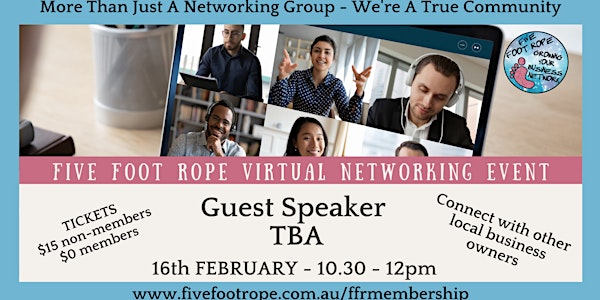 Five Foot Rope Virtual Morning Tea Networking Event