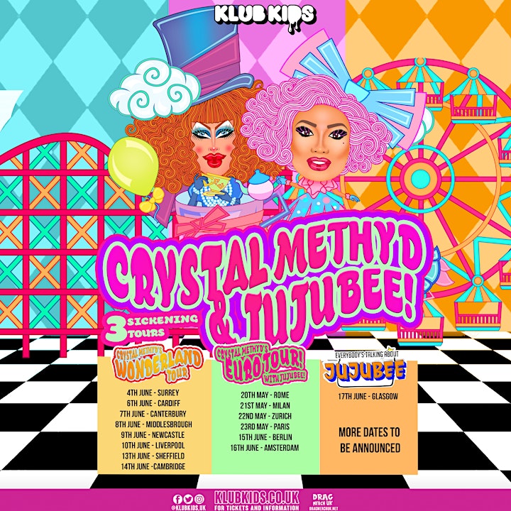 Klub Kids Zurich presents Crystal Methyd & Jujubee Wonderland Tour image