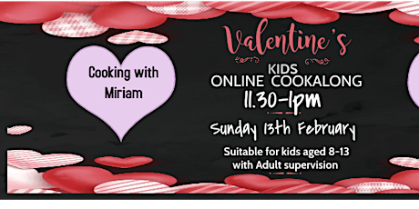 Valentines Kids Online Cookalong primary image