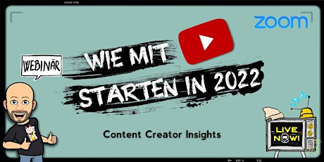 Wie mit YouTube in 2022 anfangen? Live-Abend-Webinar tickets