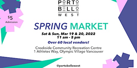 Portobello West Spring Market 2022 tickets