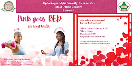 AKA, Nu Xi Omega’s Pink Goes Red tickets