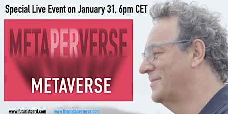 Hauptbild für Live-Streaming GerdTalks #2: Futurist Gerd Leonhard on #metaverse Talk+Q&A