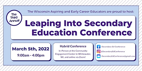 3rd Annual Leaping Into Secondary Education Conference tickets