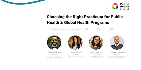 Choosing the Right Practicum for Public Health & Global Health Programs tickets