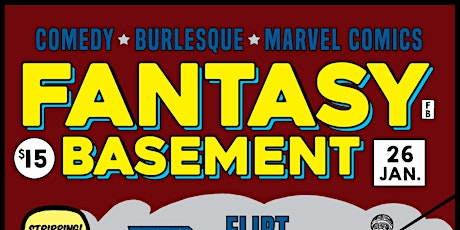 Flirt Vonnegut's Fantasy Basement: Marvel Comics VIRTUAL tickets