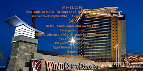 Casino Trip to  Wind Creek Wetumpka primary image