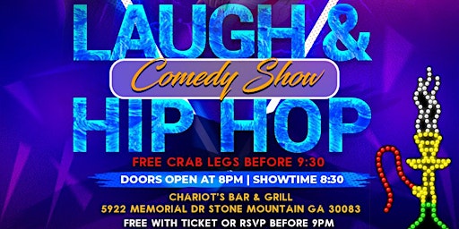 CHARIOT’S FREE CRAB LEGS & COMEDY NIGHT