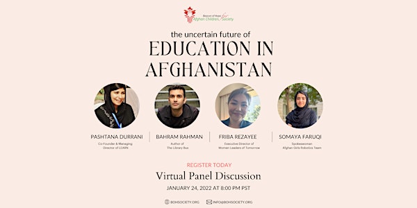 The uncertain future of education in Afghanistan