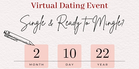 Single's Mixer: Virtual Speed Dating tickets