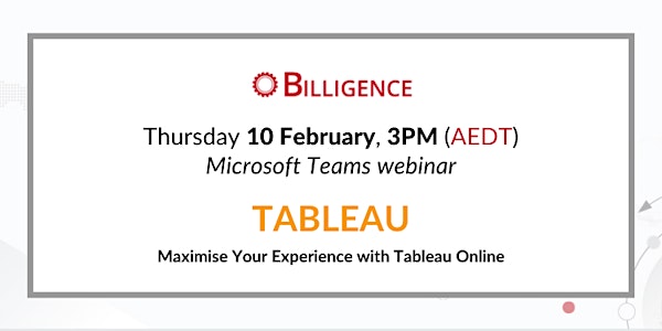 Maximise Your Experience with Tableau Online